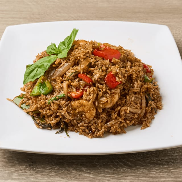 DS Spicy Basil Fried Rice.